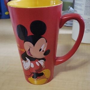 Disney Red and Yellow Mickey Mouse Mug